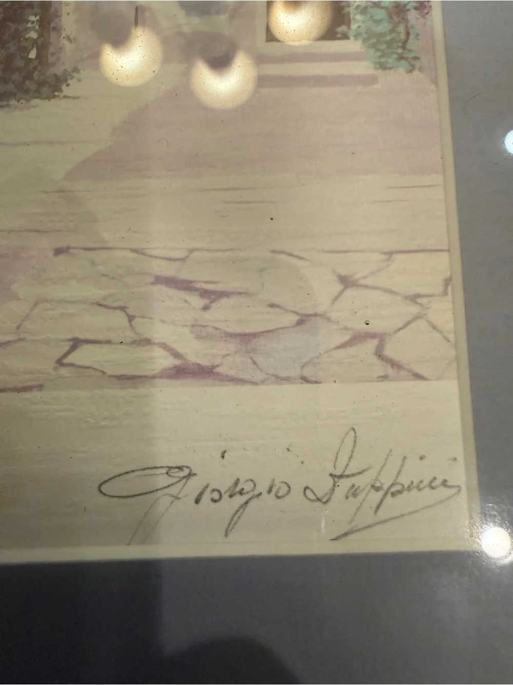 GIORGIO ZUPPINI 2pc Signed Lithographs La Scalinata/ Colori d’Estate Framed Pair